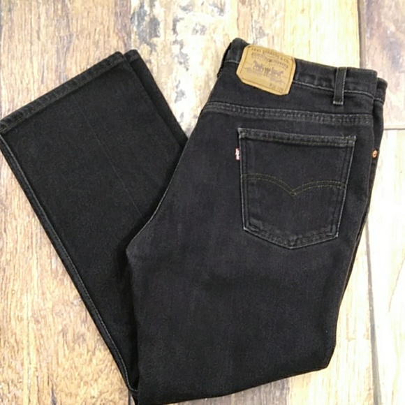 Levi's Other - Levi's 515 Bootcut Vintage Black Denim Jeans Sz 38